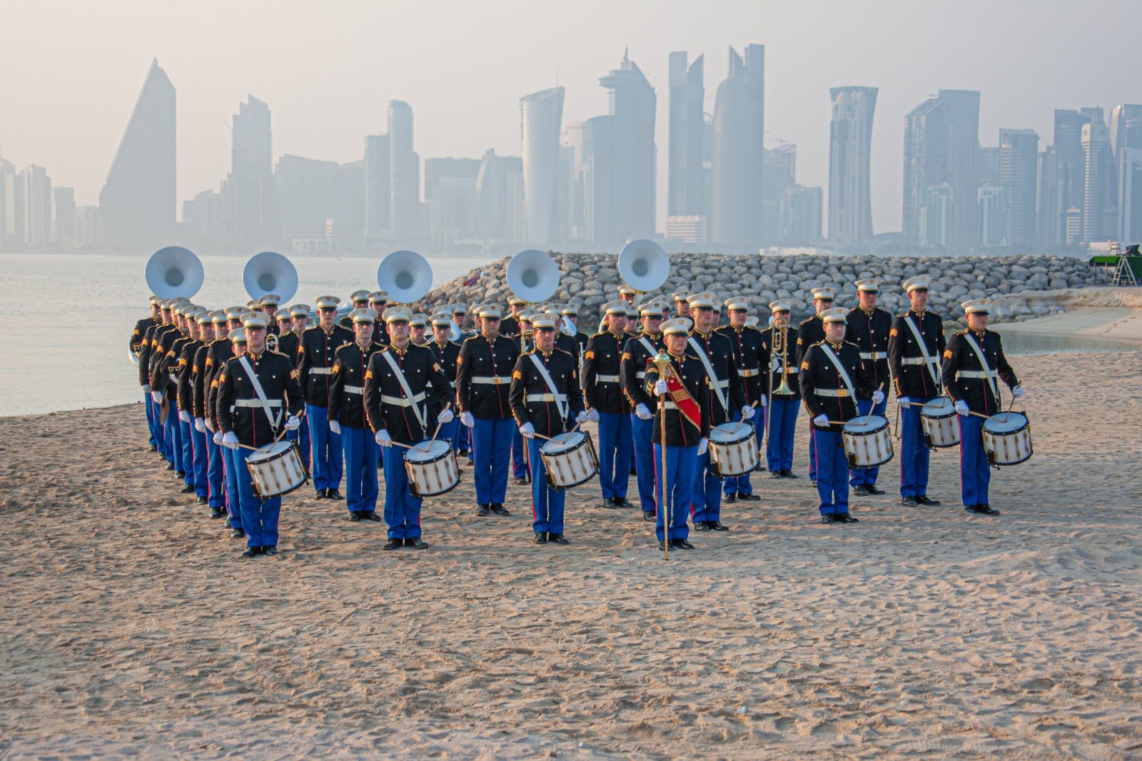 Fotosessie op strand van Doha, Qatar Fotosessie op strand van Doha, Qatar