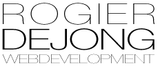 Rogier de Jong Web Development